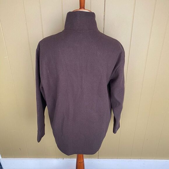 Express men L new with tags quarter zip Longsleeve pullover brown - Picture 8 of 11